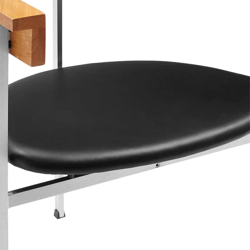 PK11 Chair - satin steel legs