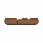 Ralph 3-Seater Sofa With Chaise and Table - integrated table within arm's reach