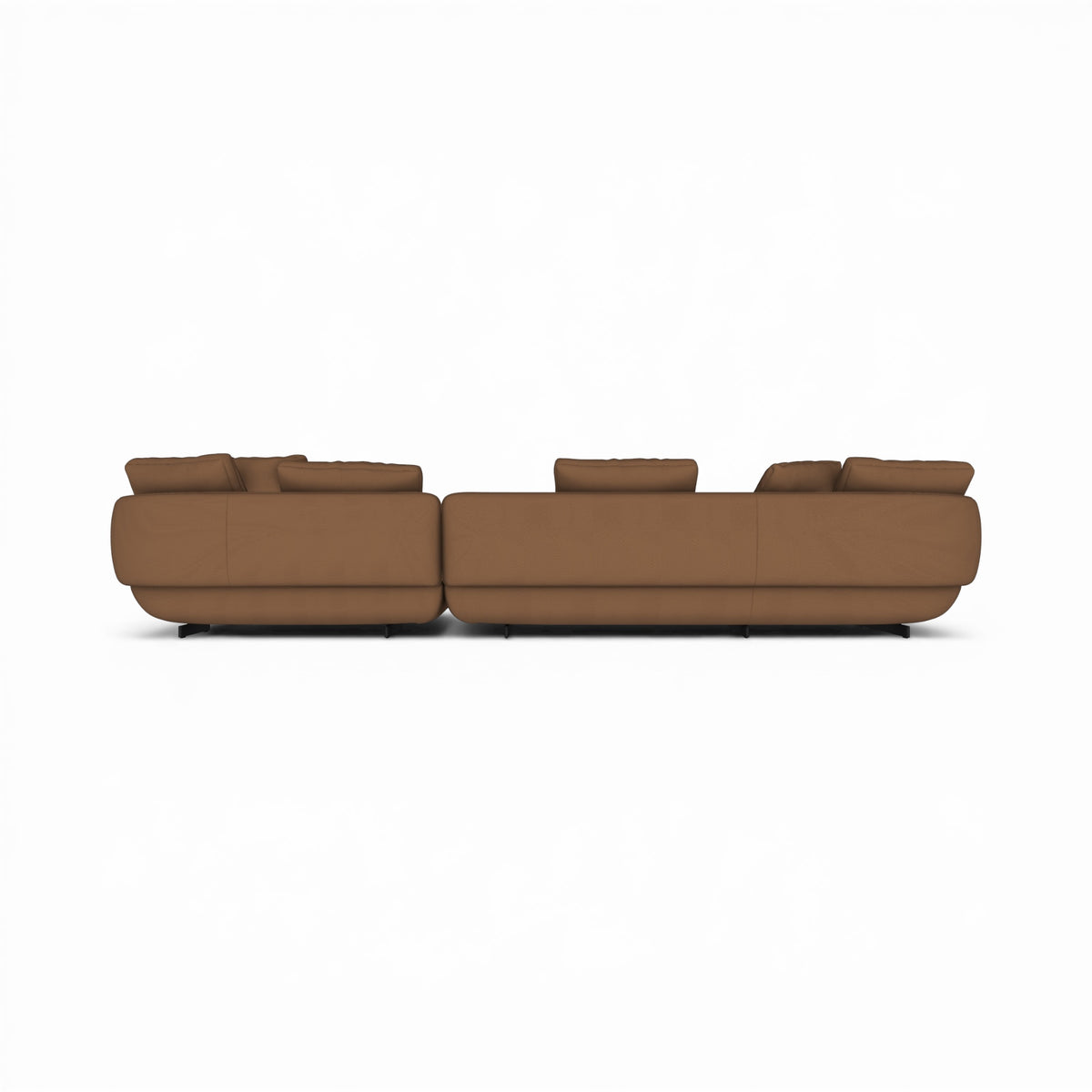 Ralph 3-Seater Sofa With Chaise and Table - integrated table within arm's reach