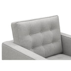 Florence Armchair - polished steel legs
