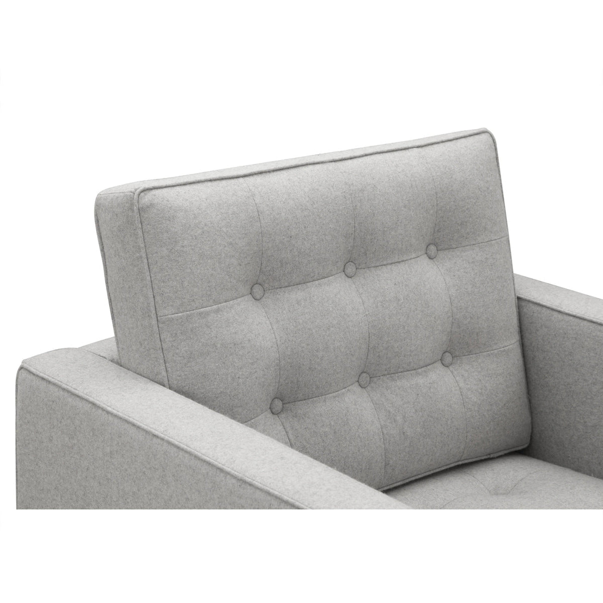 Florence Armchair - polished steel legs
