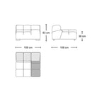 Tufty modular sofa TF013 - quality upholstery