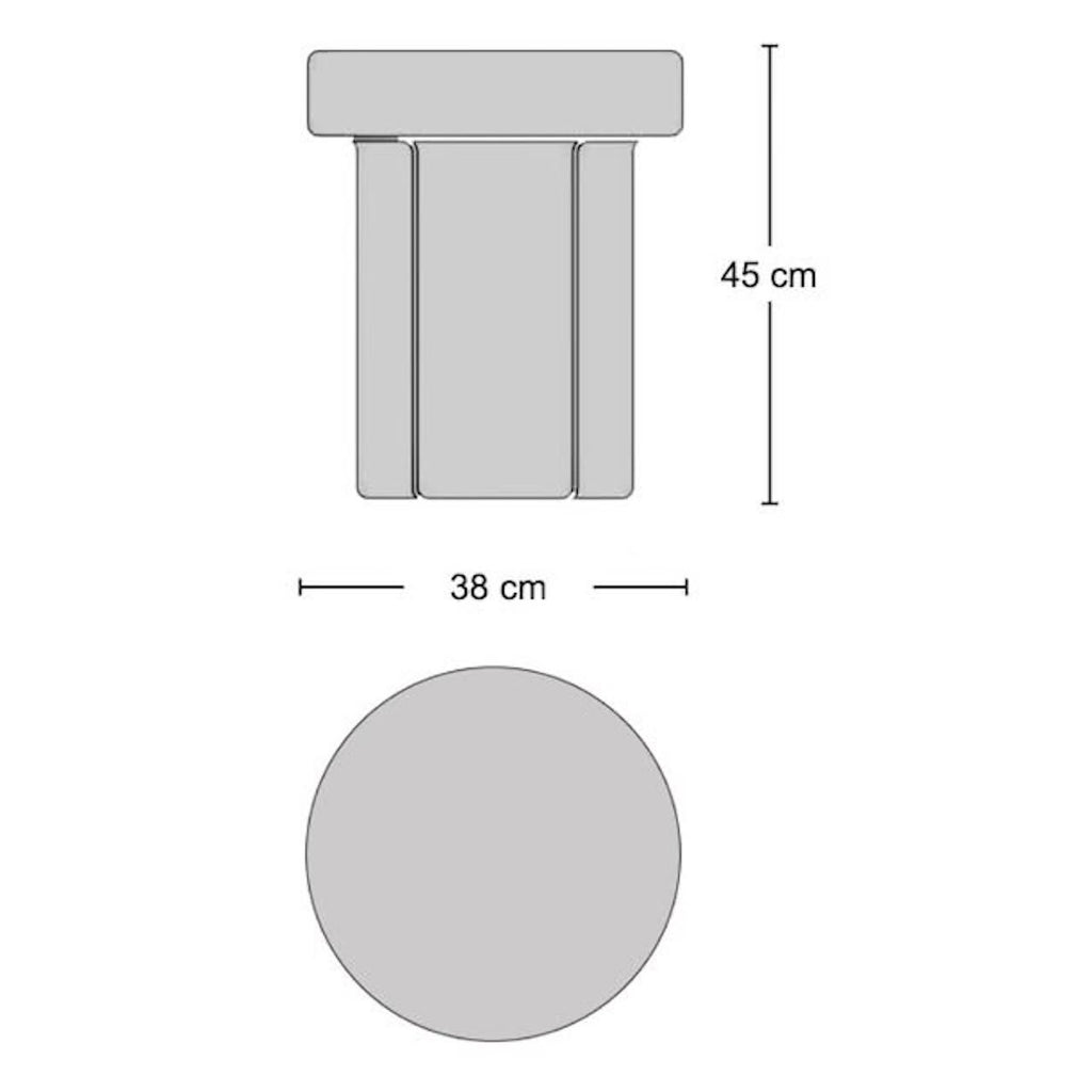 Soda Side Table - glass side table from Nue Modern