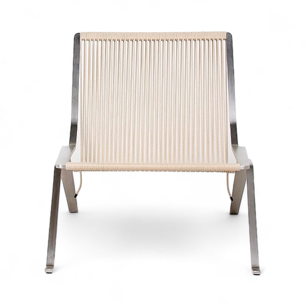 PK25 Lounge Chair - Poul Kjærholm-inspired lounge chair with woven rope seat