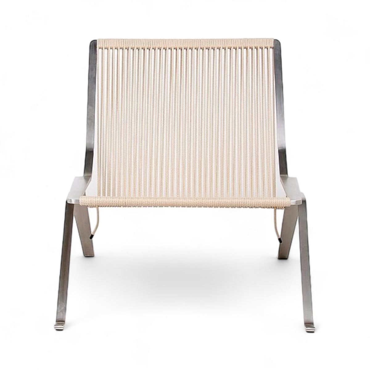 PK25 Lounge Chair - Poul Kjærholm-inspired lounge chair with woven rope seat