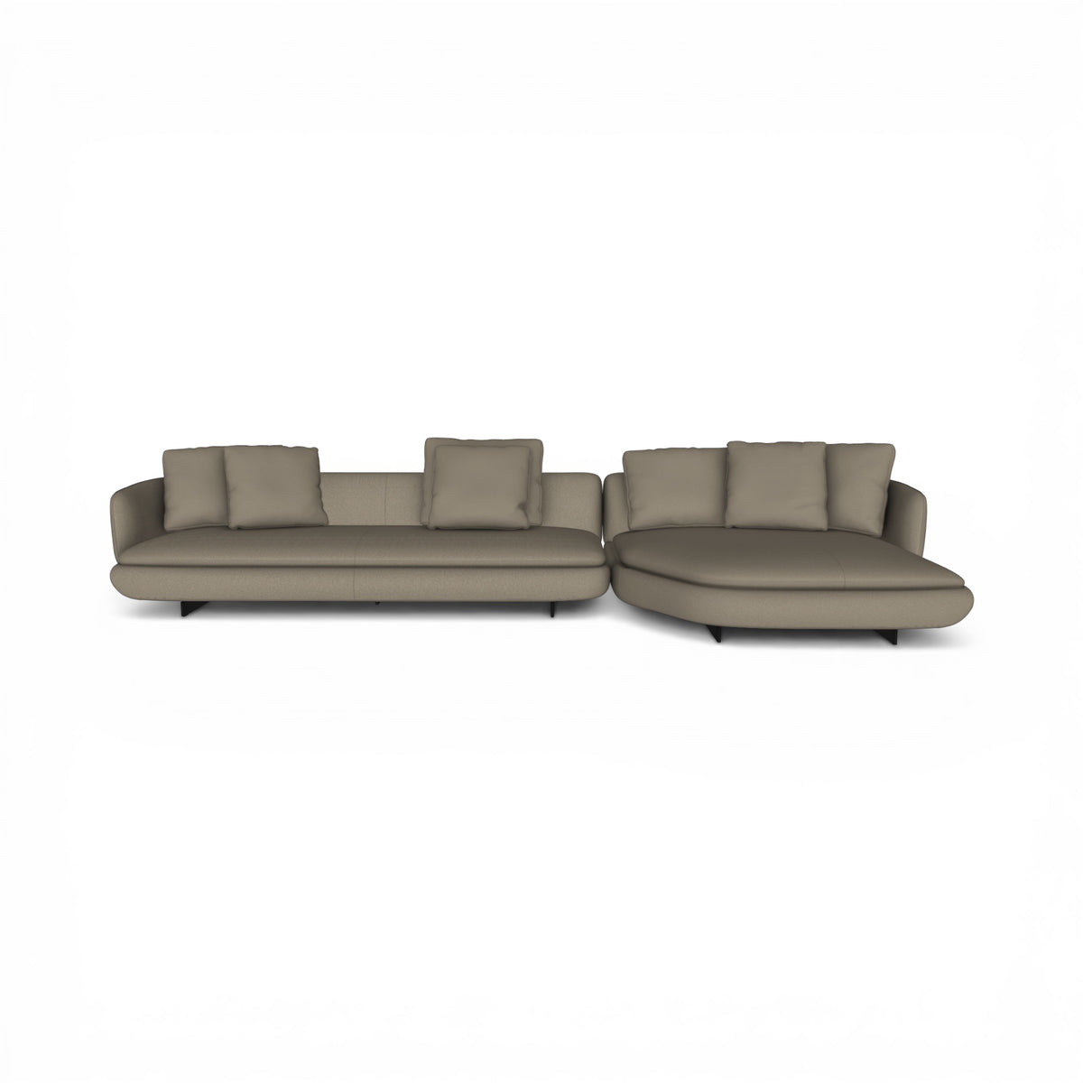 Ralph 3-Seater Sofa With Chaise - L-shaped sofa with integrated chaise
