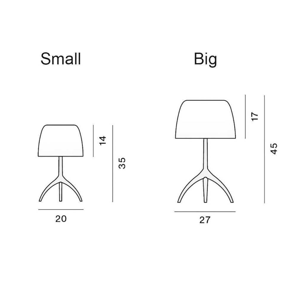 Lumiere Table Lamp - glass table lamp from Nue Modern