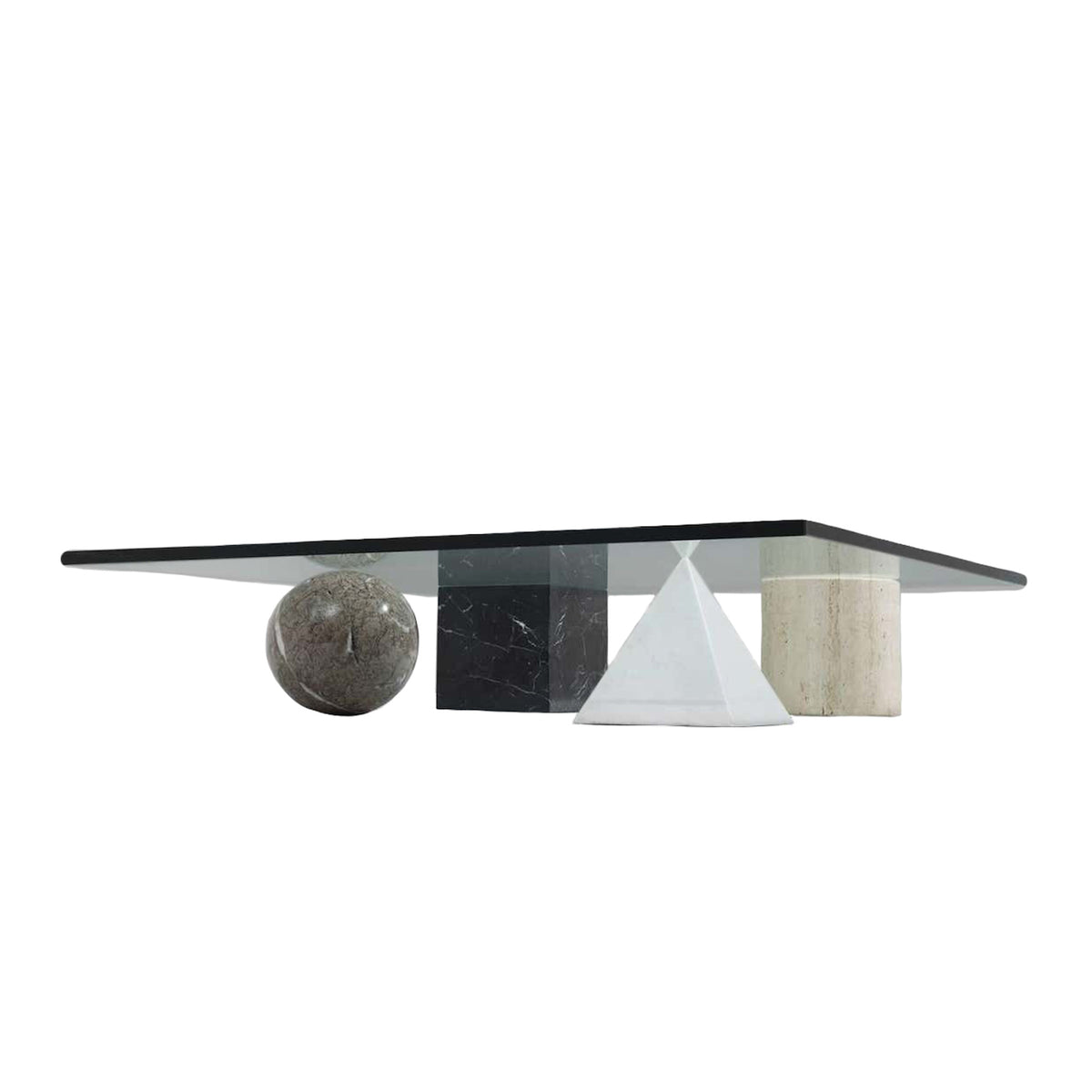 Meta Coffee Table - generous top on an architectural base