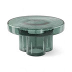 Soda Coffee Table - thick rippled glass coffee table