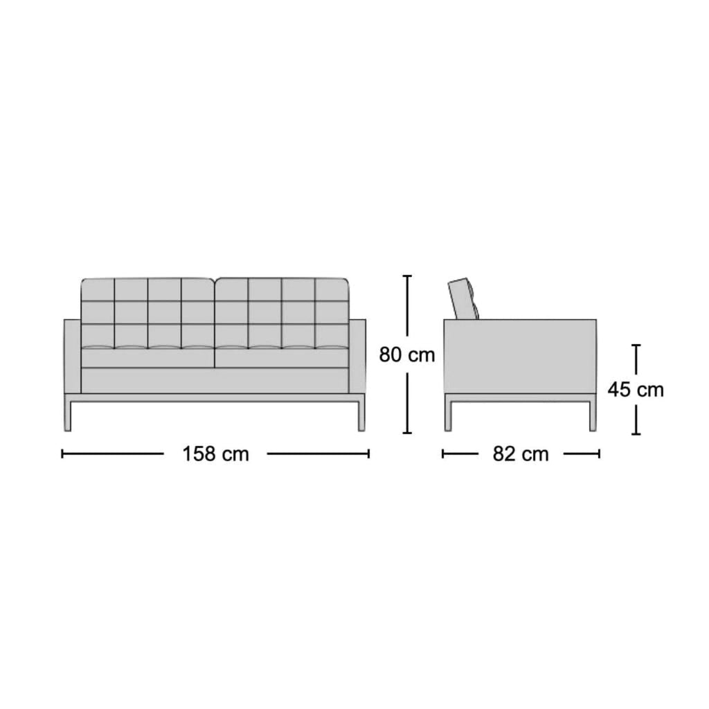 Florence 2-Seater Sofa - tailored two-seater from Nue Modern