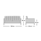 Florence 2-Seater Sofa - tailored two-seater from Nue Modern