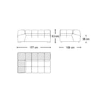 Tufty modular sofa TF005 - made-to-order in a choice of fabrics