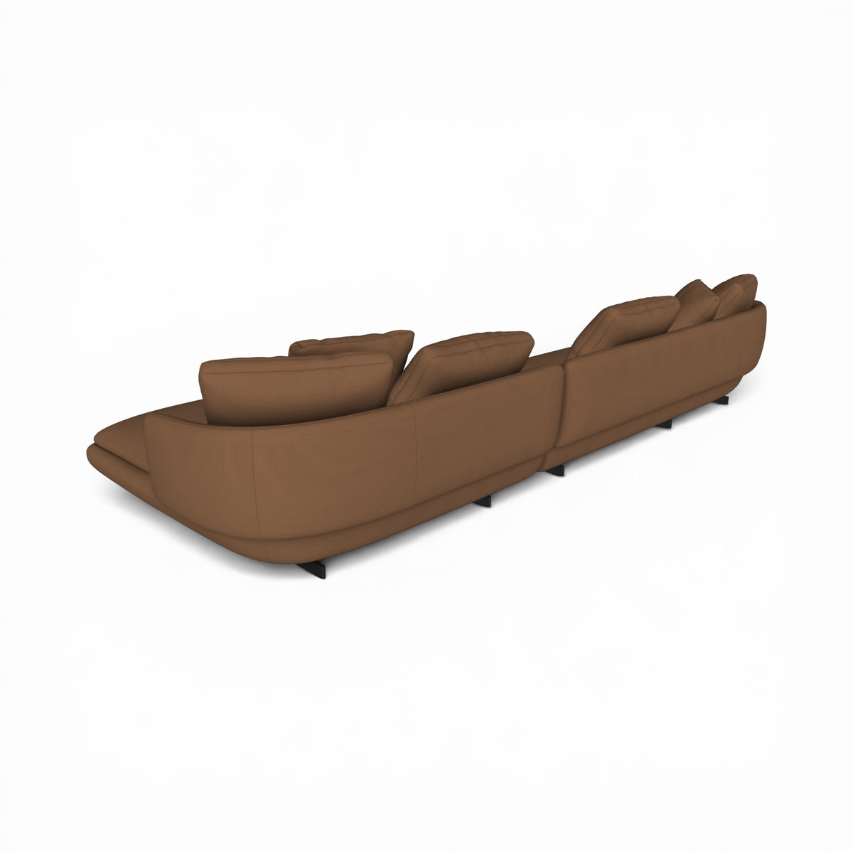 Ralph 3-Seater Sofa With Chaise and Table - L-shaped sofa with a built-in table surface