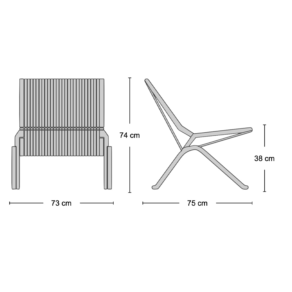 PK25 Lounge Chair - woven lounge chair from Nue Modern