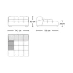 Tufty modular sofa TF022 - quality upholstery