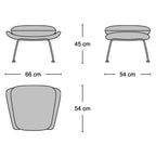 Womb Chair & Ottoman - 1940s mid-century-inspired lounge set