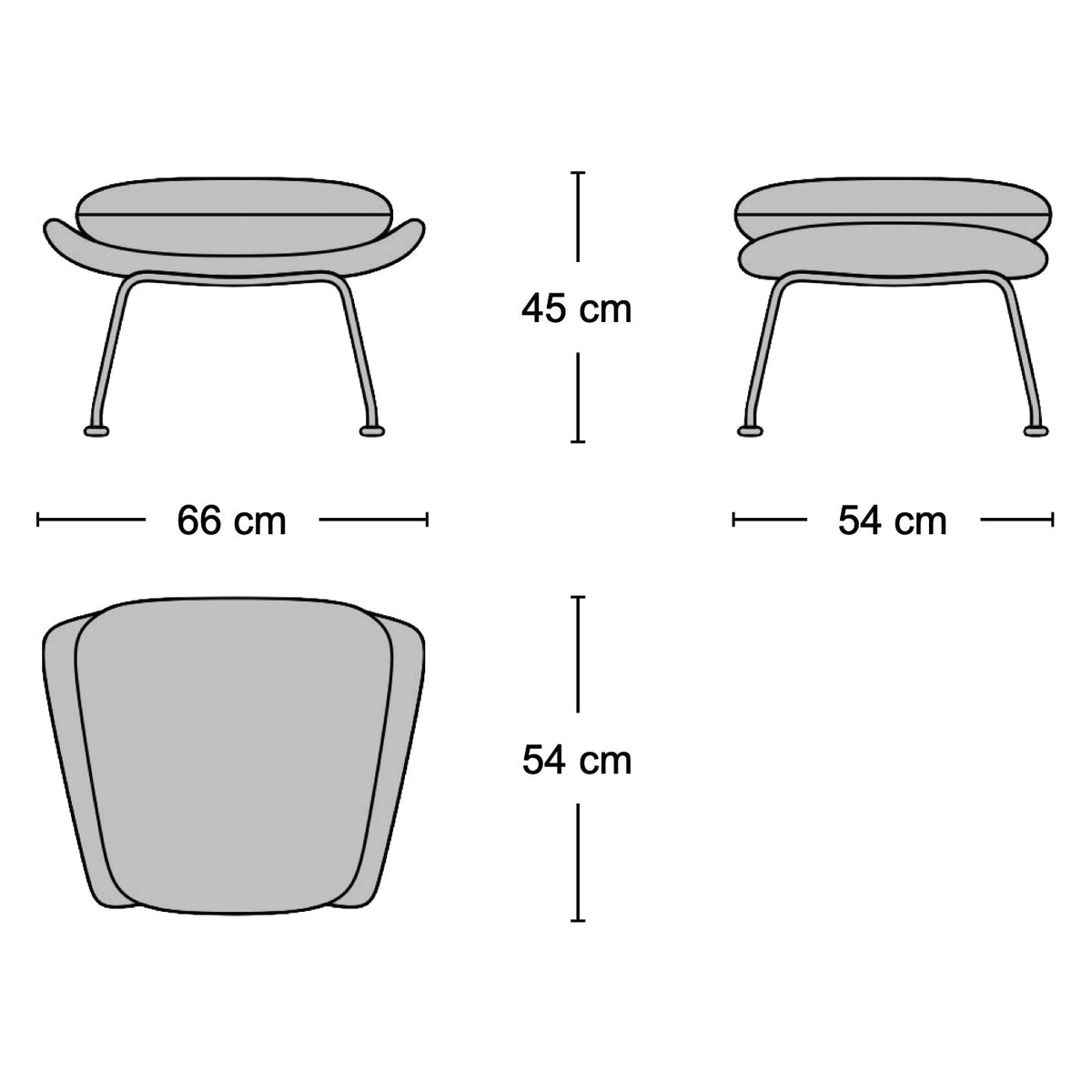 Womb Chair & Ottoman - 1940s mid-century-inspired lounge set