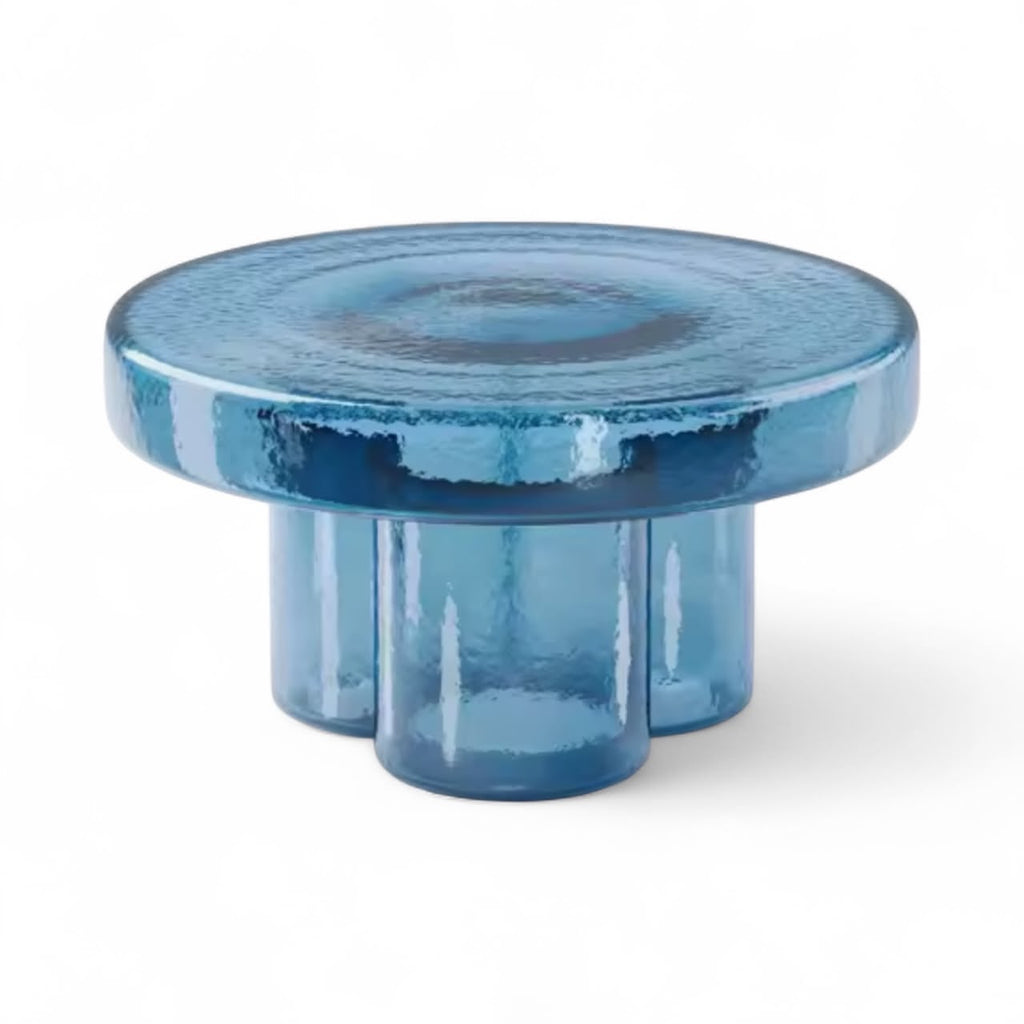 Soda Coffee Table - broad top on a glass body