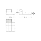 Tufty modular sofa TF018 - made-to-order in a choice of fabrics