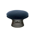 Platner Ottoman - cushioned top on a base of fine vertical steel rods