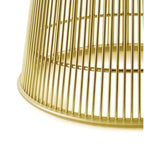 Platner Side Table - shimmering wire rod base