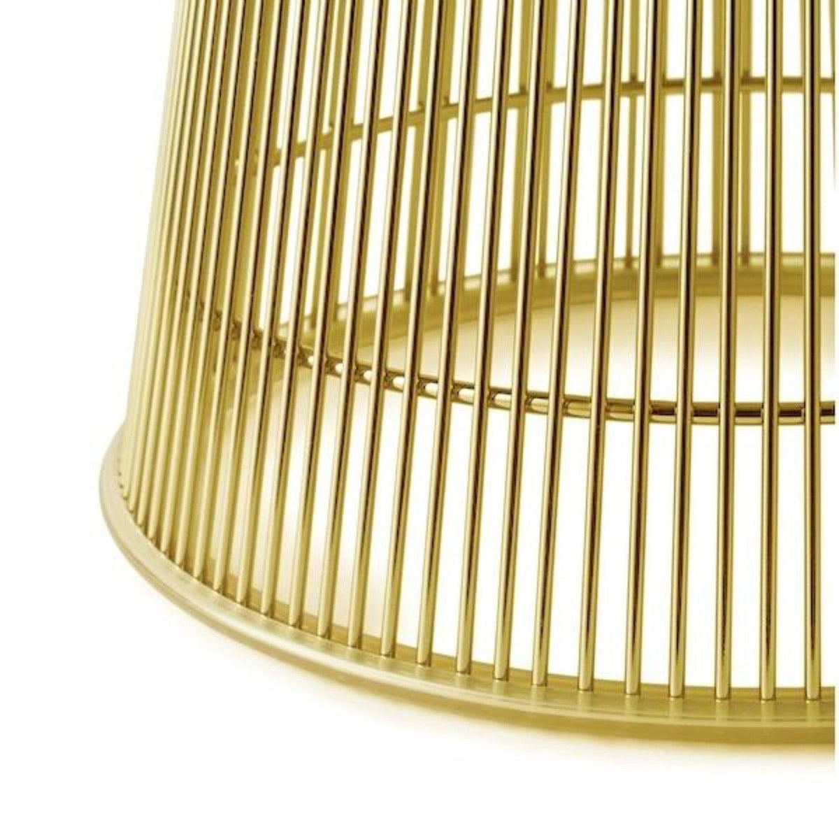 Platner Side Table - shimmering wire rod base