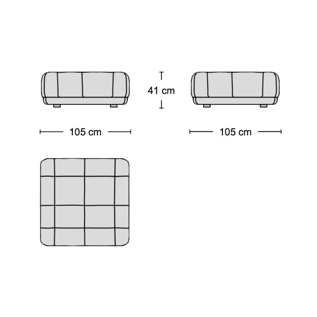 Flex Ottoman - modular ottoman from Nue Modern