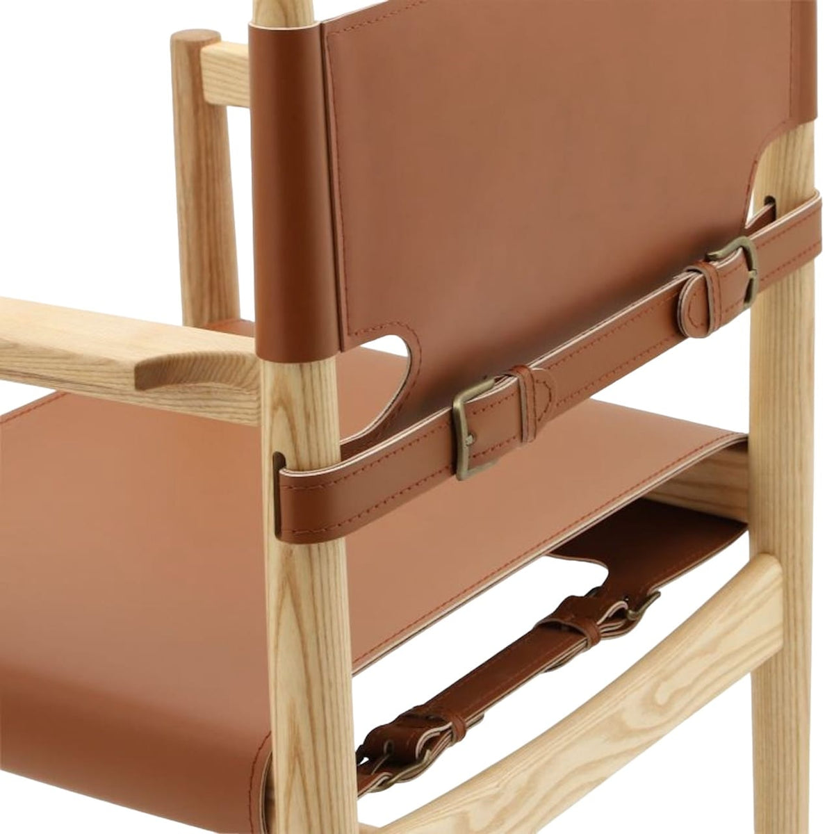 Spanish Dining Armchair - cognac leather with natural ash available