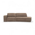Budapest Sectional Sofa - curved sectional with deep seats and plump cushioning