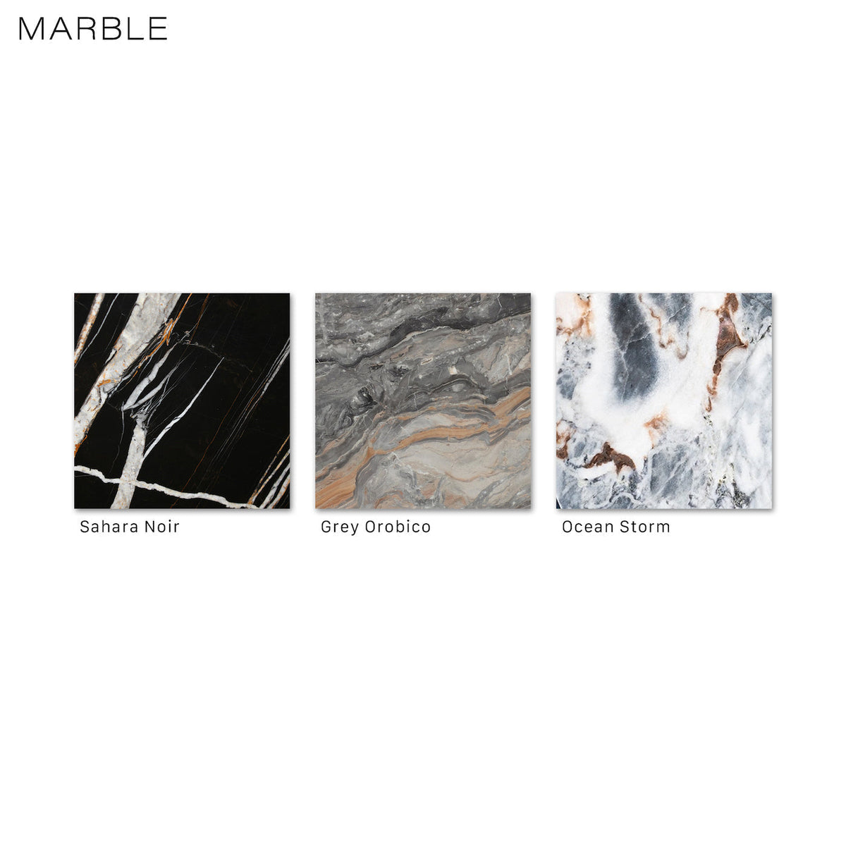 Noir Coffee Table - natural marble veining
