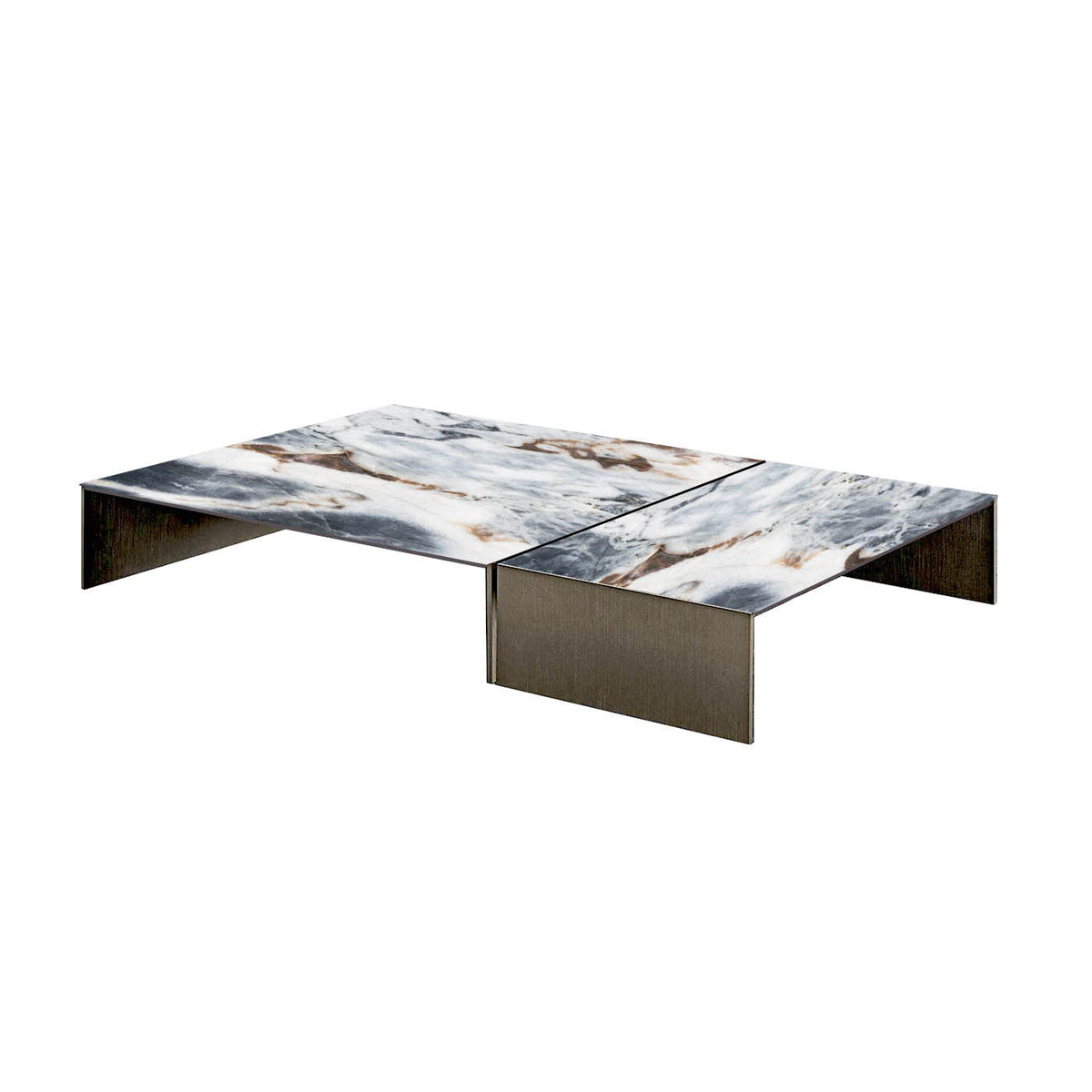 Noir Coffee Table - available in Ocean Storm, Grey Orobico or Sahara Noir marble