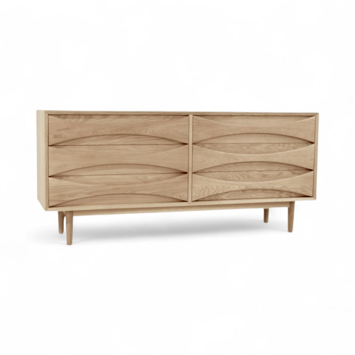 Vodder Bank of Drawers - graduated drawers in warm timber