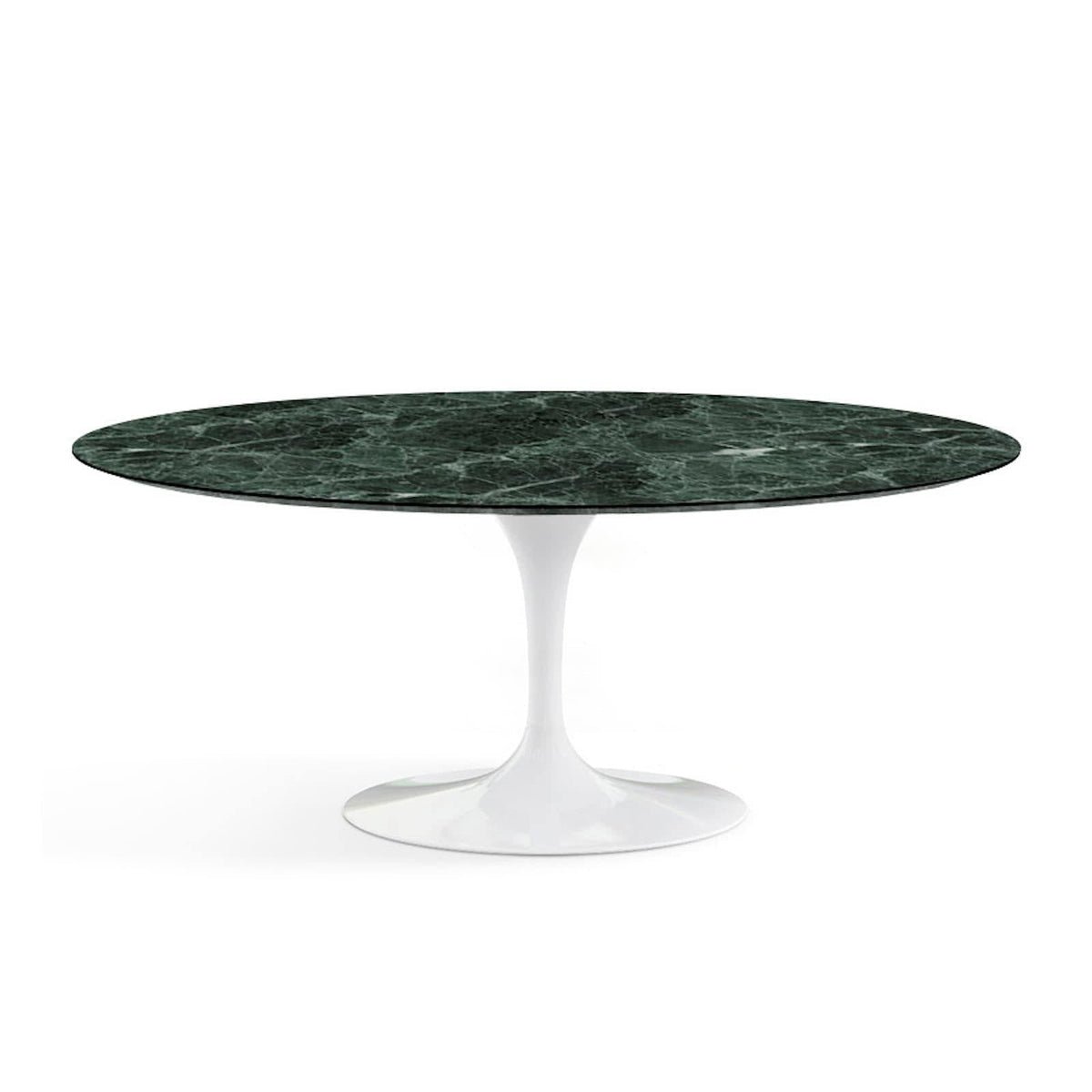 Oval Pedestal Dining Table - Marble Top - available with a Calacatta Oro marble top