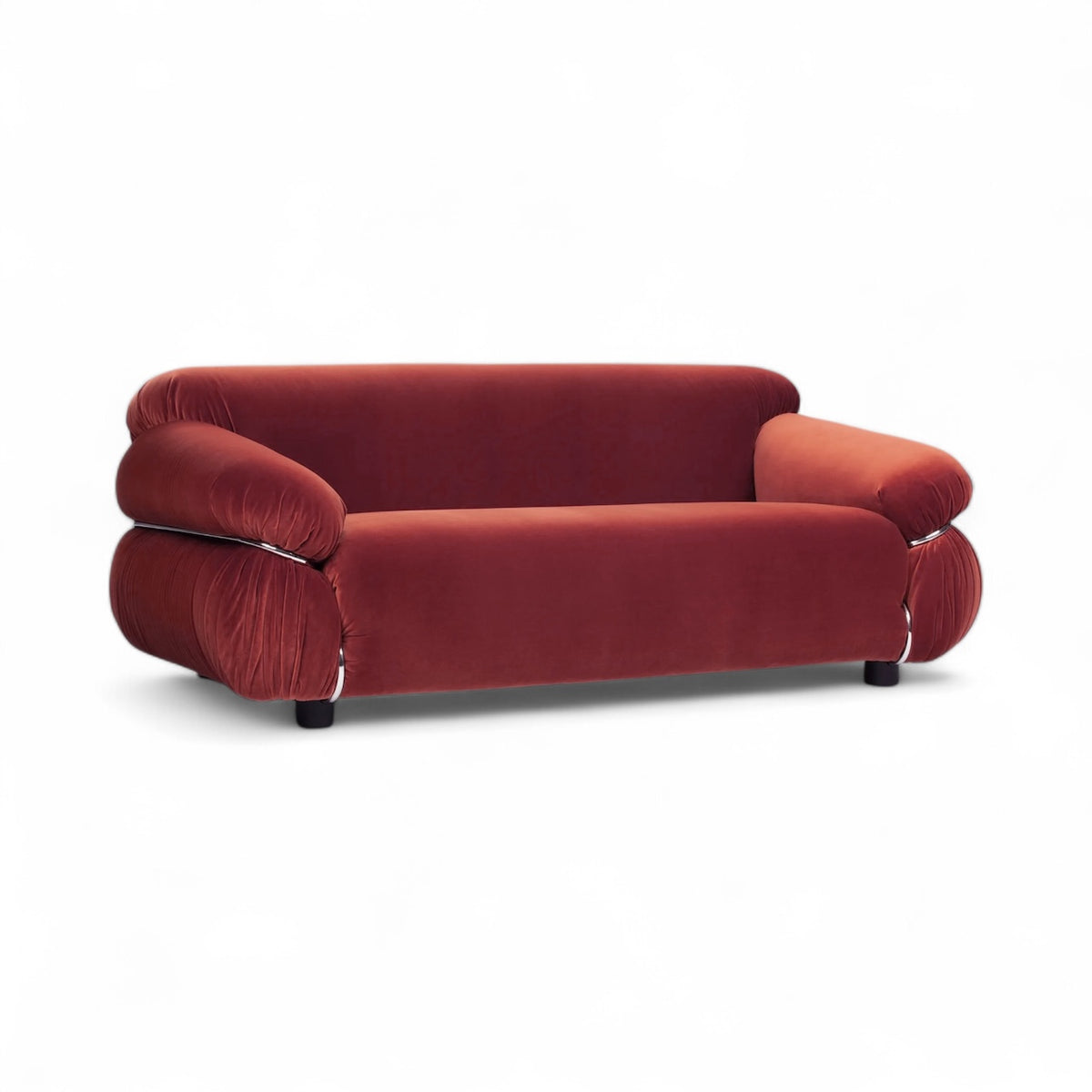 Sesann 2-Seater Sofa - plump quilted upholstery in a slim tubular frame