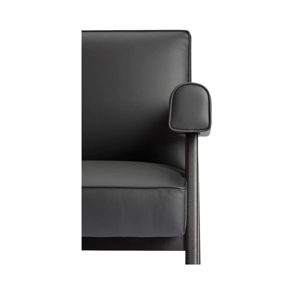 Capitol Armchair - cushioned lounge chair on a solid timber frame