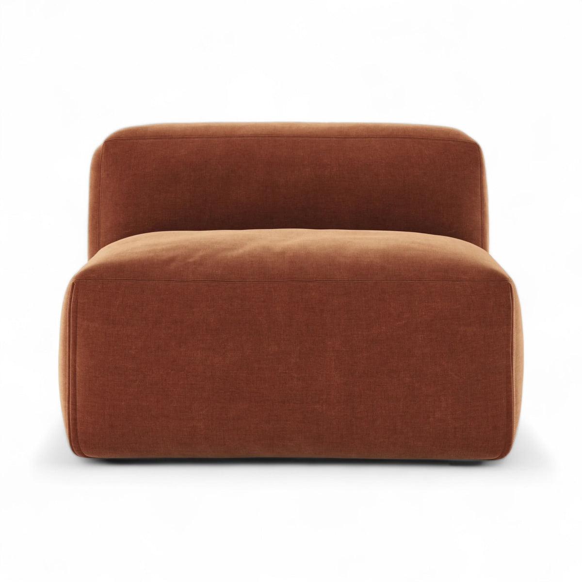 Le Mura Armless Module - armless seat module with back wall