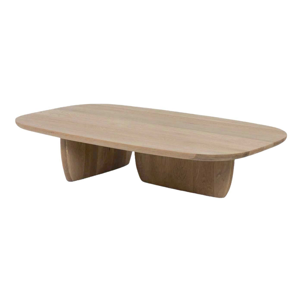 Tobi Coffee Table - rounded top and gently swelling base