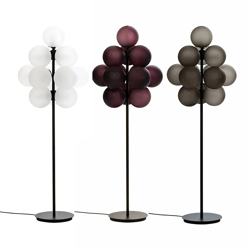 Stellar Grape Floor Lamp - slender stem on a weighted base