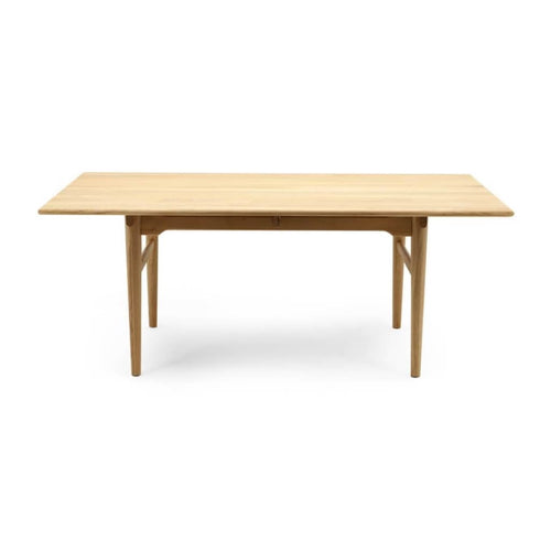 CH327 Dining Table - Danish modern dining table with a broad, clean top