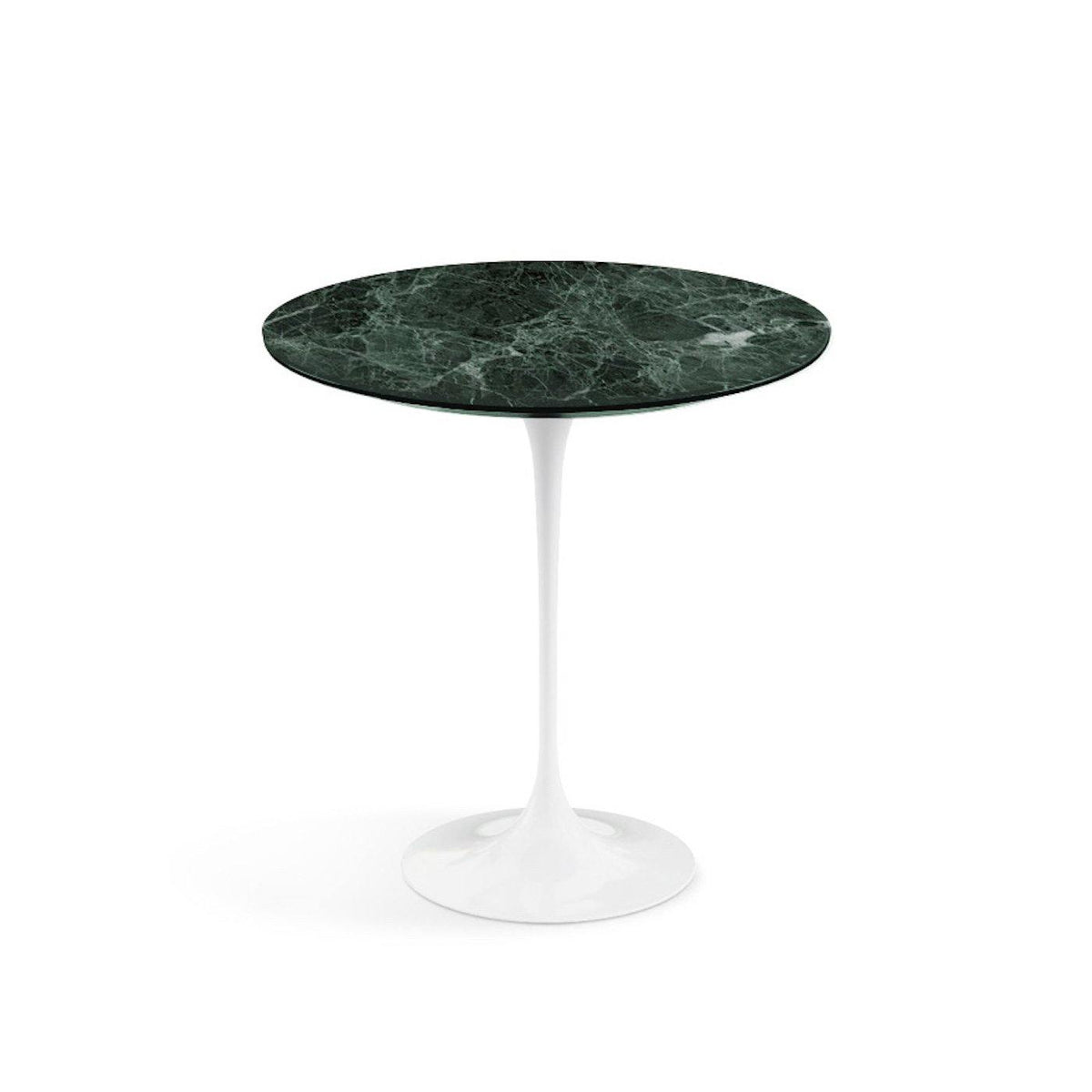 Pedestal Side Table - Marble Top - mid-century modern pedestal design