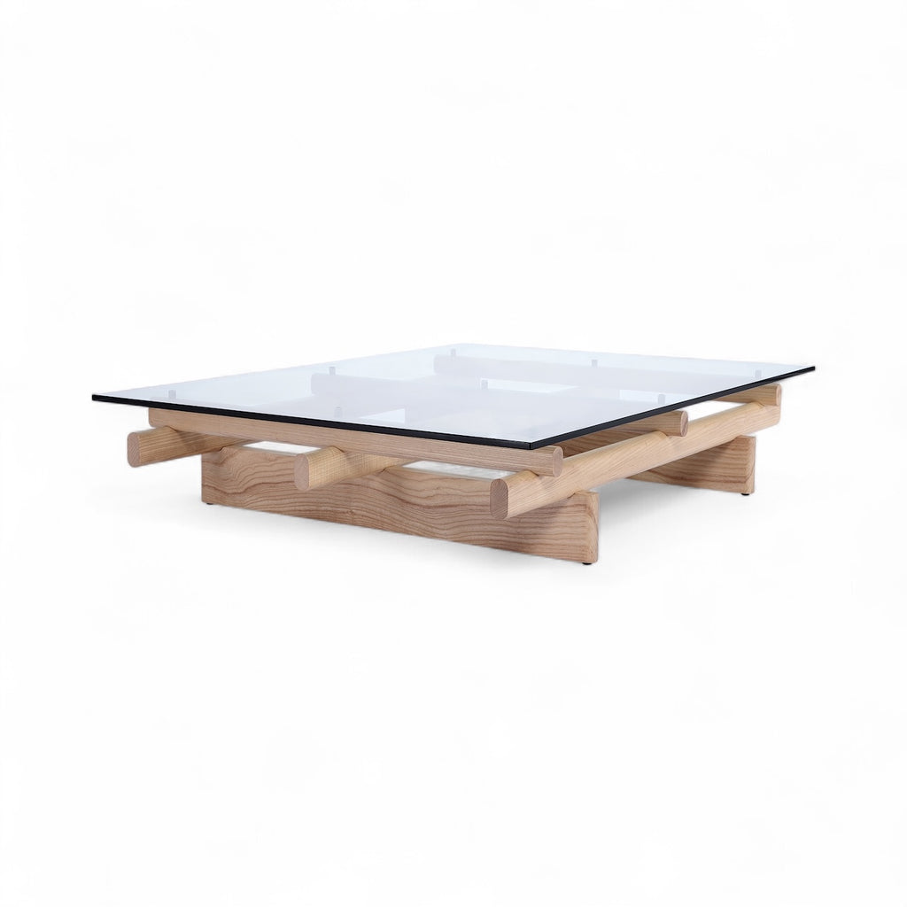 Sengu Large Coffee Table - broad, organically curved top
