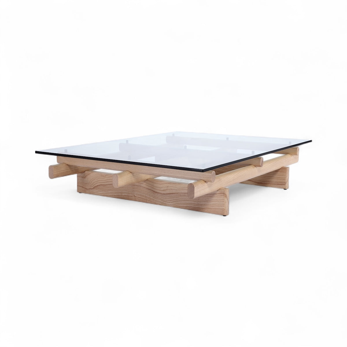 Sengu Large Coffee Table - broad, organically curved top