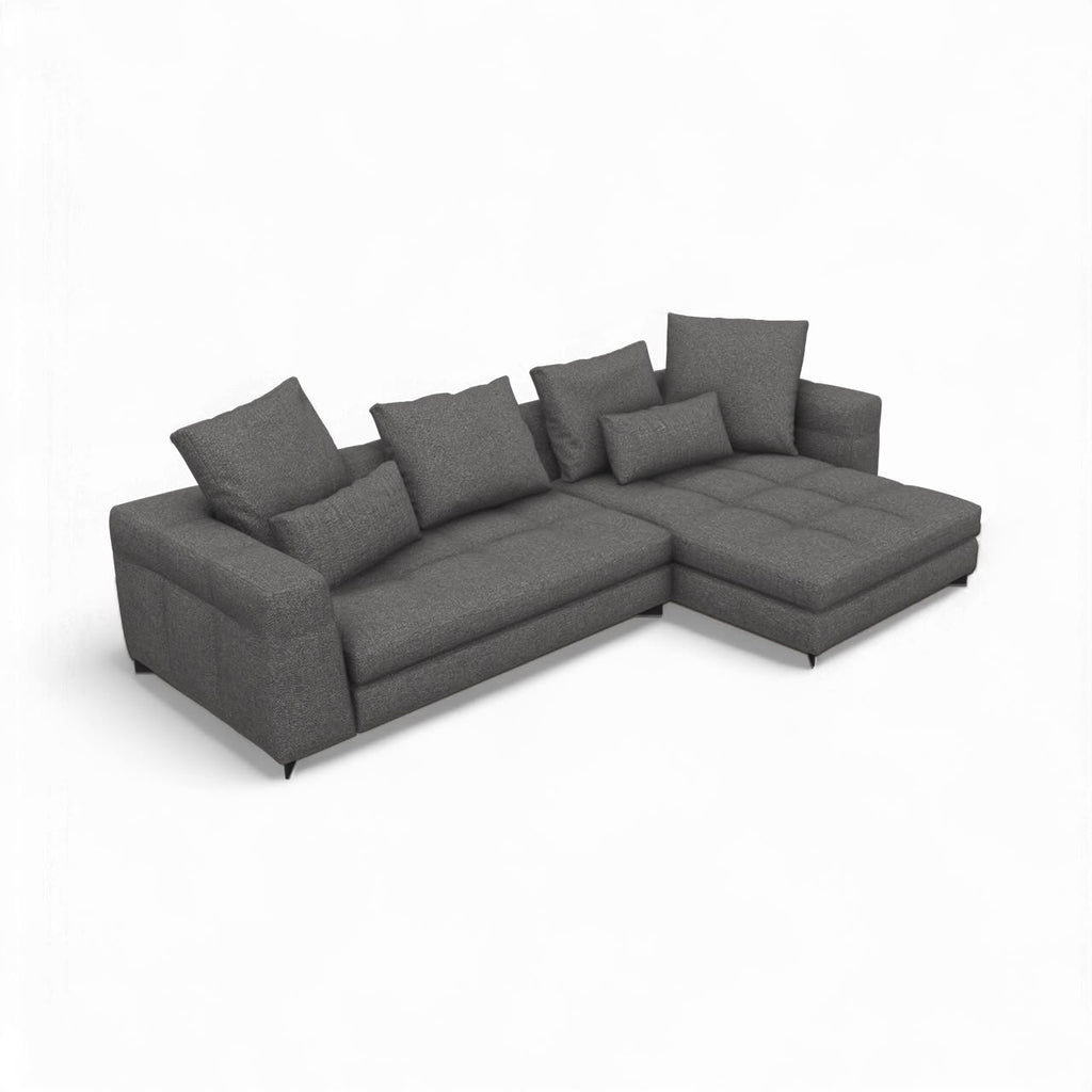 Portman 3-Seater Sofa with Large Chaise - three tailored seats and a large chaise