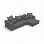 Portman 3-Seater Sofa with Large Chaise - three tailored seats and a large chaise