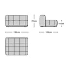 Flex Wide Middle Module - part of a configurable modular sofa