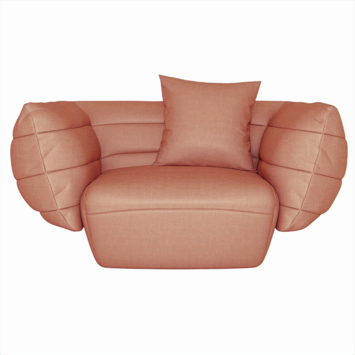 Dexter Armchair - contemporary lounge armchair with structured arms