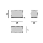 Extrasoft - S Backrest Module - modular sofa piece from Nue Modern