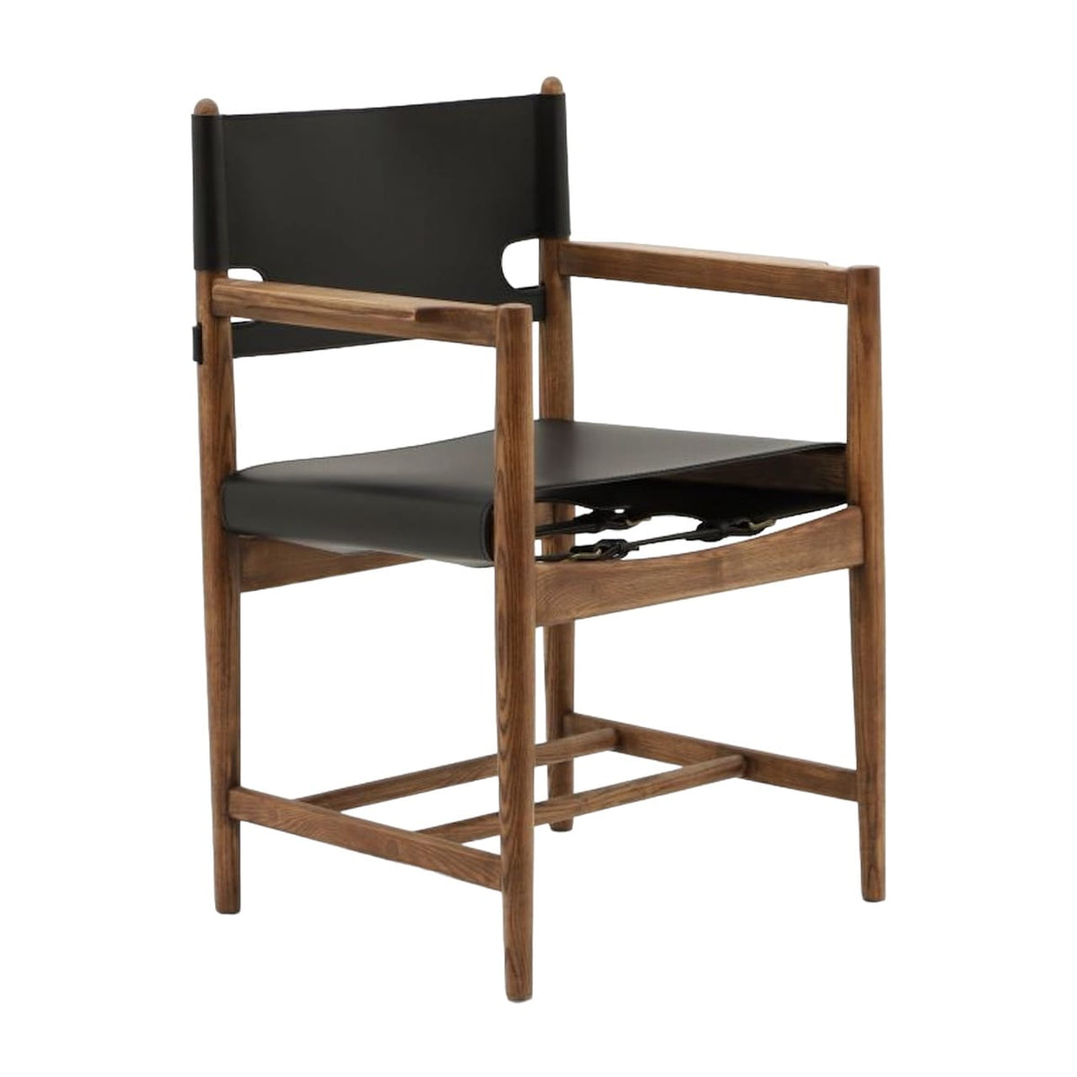 Spanish Dining Armchair - thick saddle leather