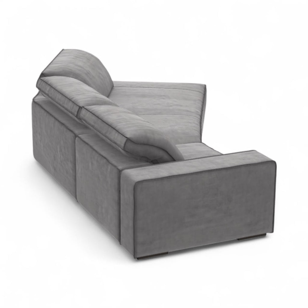 Budapest Large Sectional Sofa - softly rounded arms and a gracefully drawn back