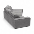 Budapest Large Sectional Sofa - softly rounded arms and a gracefully drawn back